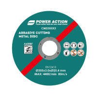 Power Action ใบตัด 100x1.2 มิล / 115x1 มิล / 355x3 มิล รุ่น CDM100x1.2 / CDM115x1 / CDM355x3