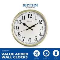 รุ่นใหม่ นาฬิกาแขวน RHYTHM สีทองทรงกลม ลายวินเทจ 36.1 ซม