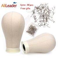 (Popular toys)  Alileader ผ้าใบบล็อกหัวสำหรับวิกผมลูกไม้ทำนางแบบฝึกอบรมที่มี TPins เข็มแสดงจัดแต่งทรงผม21 Quot;/22 Quot;/23 Quot;/24 Quot;/25 Quot;