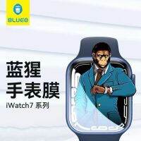 ฟิล์ม Iwatch8แอปเปิ้ลกอริลลาสีน้ำเงิน ApplewatchS7 S6ฟิล์มป้องกัน/รุ่น5โพลิเมอร์4ฟิล์มบางรวมทุกอย่าง