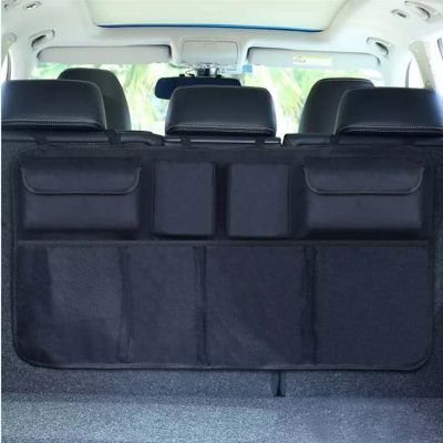 hotx 【cw】 Car Organizer Backseat Storage Multi-Pocket Oxford Automobile Back Organizers Boot Tidy Organiser