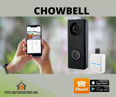 Chow Bell กล้องออดวิดีโอ Wi-Fi พร้อมกระดิ่งไร้สาย