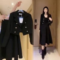 【Ready】? mpeent suits female Hepburn of autumn new fd suit coat bt of t waist two-piece te