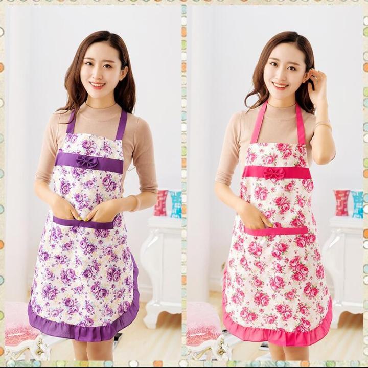 woman-bowknot-flower-pattern-apron-adult-bibs-home-cooking-baking-coffee-shop-cleaning-sleeveles-aprons-kitchen-accessories-aprons