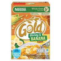 [Best Promotion] NESTLE Gold Honey &amp; Banana Flakes Honey Coated Cornflakes Breakfast Cereals with Sweetened Banana Pieces 180 g. ? เนสท์เล่ โกลด์ ฮันนี่แอนด์บานาน่า เฟลกส์ 180 ก.