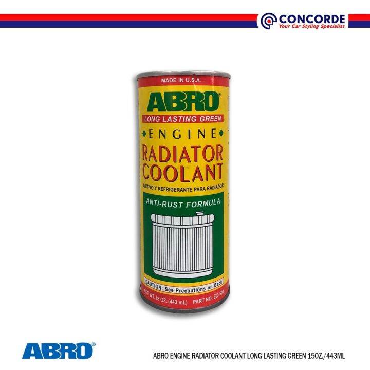 Concorde Abro Engine Radiator Coolant Long Lasting Green Lazada PH