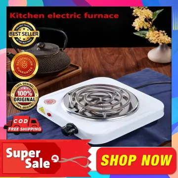 Portable electric burner 500w single stove mini hotplate adjustable  temperature furnace home kitchen cook coffee heater cooker d