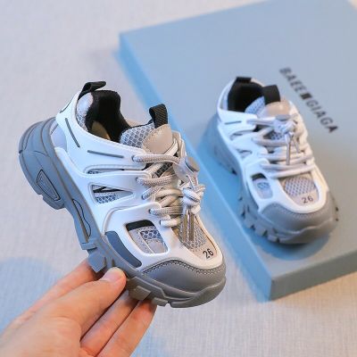 2023 New Spring Children New Sports Shoes Boys Girls Fashion Clunky Sneakers Baby Cute Candy Color Casual Shoes Kids Running Sho