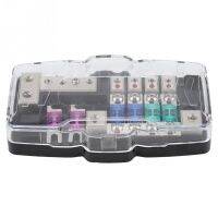 【YF】◄▬  AFS 1 In 4 Out Lighted 4-Way Fuse Holder Car Audio Stereo Distribution Blocks Accessories