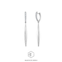 Maison de Jewels - Dripping Marque Earrings ต่างหูเงิน ดีไซน์