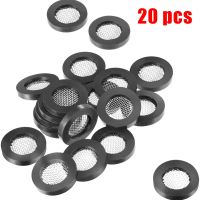 20 PCS Gasket karet dengan Net Shower Head Filter pipa segel selang Faucet suku cadang pengganti Washer wastafel saringan alat