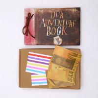 Retro DIY photo album creative scrapbook memorial album kraft paper live page shadow set home furnishings adventure book as gift