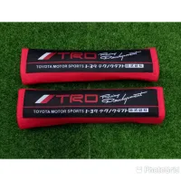 นวมหุ้มเบลผ้า TRD สีแดง 1คู่