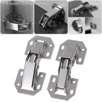 ❂♟✽ 90 Degree Cabinet Hinges 3 Inch No-Drilling Hole Soft Close Spring Hinge Cupboard Door Furniture Hardware With Screws