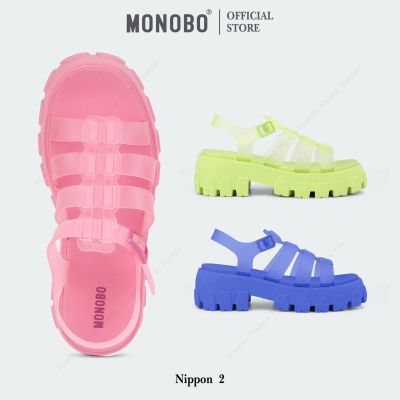รองเท้ารัดข้อรองเท้าแฟชั่นเสริมส้นแบน Monobo รุ่น Nippon 2