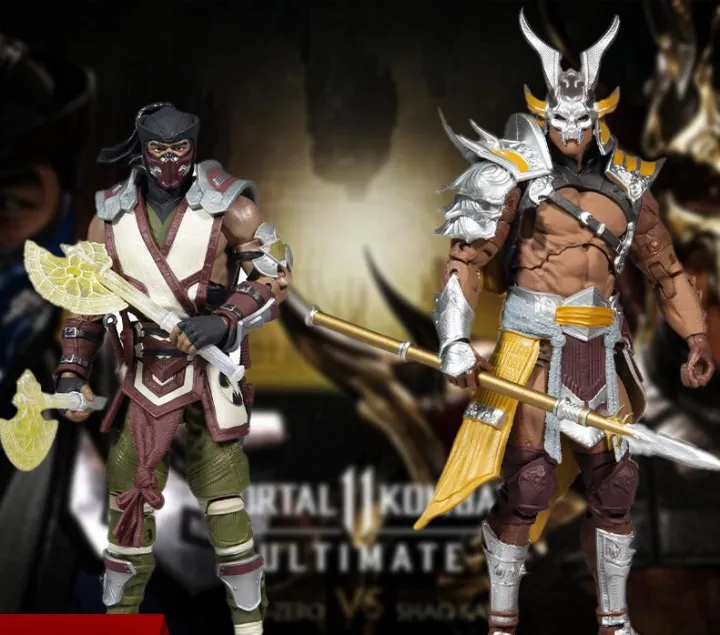 McFarlane Mortal Kombat Sub Zero + Shao Kahn Articulated Action Figure