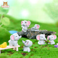 BP【ready Stock】Cute Baby Elephant Desktop Ornaments Artificial Resin Crafts Diy ภูมิทัศน์อุปกรณ์ตกแต่งCOD【cod】