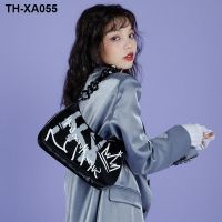 ✸ Kuang take creative niche one shoulder female bag fashion graffiti series aslant spot