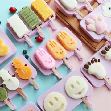 New 7 Holes DIY Ice Cream Pops Silicone Mold Ice Cream Ball Maker