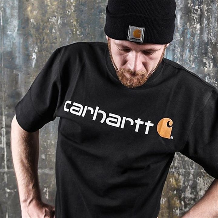 เสื้อยืดแฟชั่นผู้ชายแบบลําลอง-carhartt