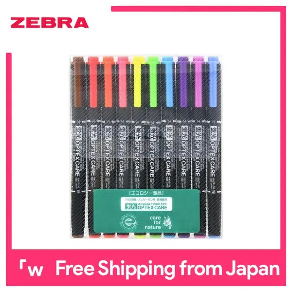 Zebra highlighter pen Optex Care 10 colors WKCR110C Lazada PH