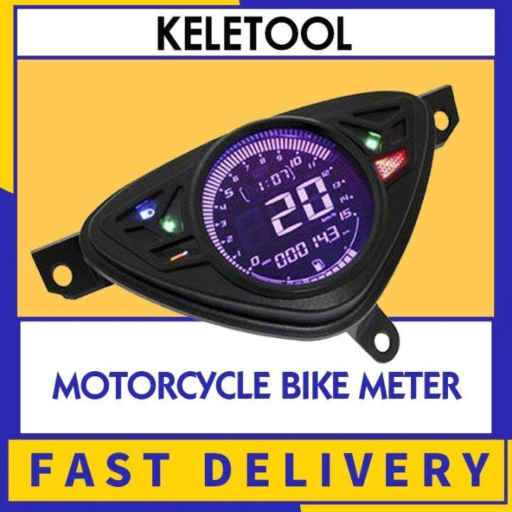SPEEDOMETERS Motorcycle Bike Meter Universal LED LCD Speedometer
