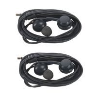 2X 3.5mm Jack In-Ear Earphones Super Clear Ear Buds Low Bass Earphone Noise Isolating Earbud Headset