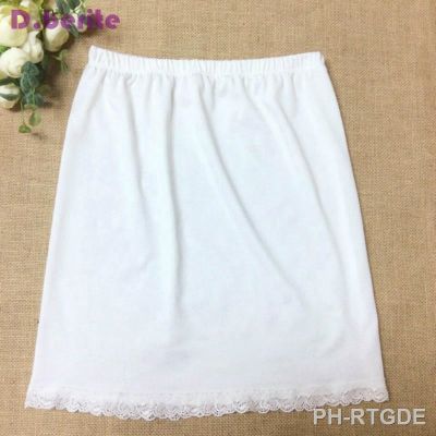 【LZ】✌◕♠  Saia feminina curta sem cadarço cintura peça saia curta preta branca e macia de algodão comprimento 40cm