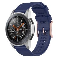 【พร้อมในสต็อก】สำหรับ Watch3 Samsung Galaxy 45มม. /Galaxy Watch 46มม. 22มม. สายนาฬิกาลายพื้นลายจุด (สีน้ำเงินเที่ยงคืน)