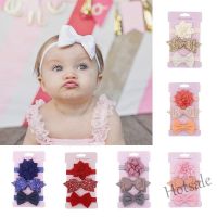 【hot sale】✐✲✳ C05 3pcs/set Elastic Flower Baby Headbands Cute Bows Hair Band for Newborn