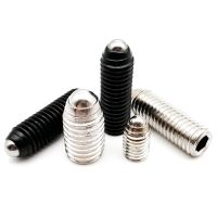 M2.5 M3 M4 M5 M6 M8 M10 M12 Black Grade 12.9 Steel 304 Stainless Steel Hex Socket Spring Ball Plunger Grub Bolt Point Set Screw