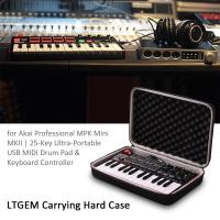 LTGEM กระเป๋าเดินทางสำหรับ Akai Professional MPK Mini MKII &amp; MPK Mini Play 25-Key USB MIDI Keyboard Controller (เฉพาะกระเป๋า!)