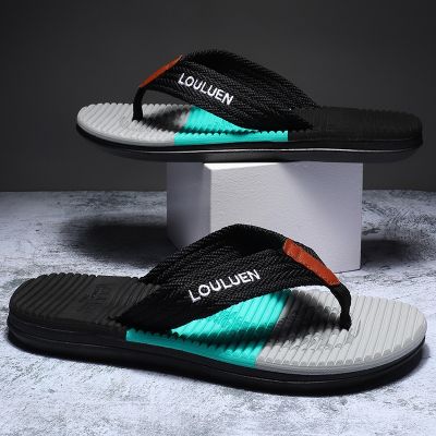 Male han edition 2022 new tide wear flip-flops pinches cool slippers men leisure personality summer beach shoes