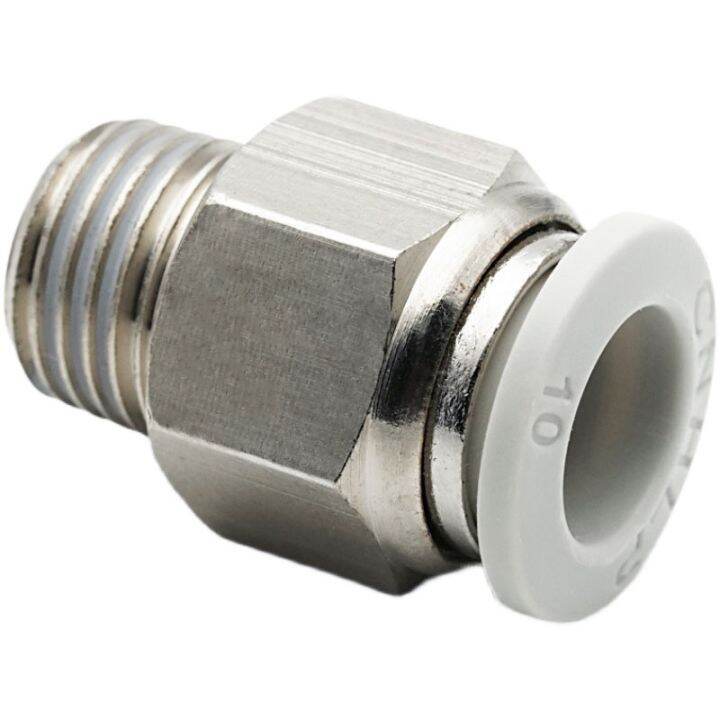 pneumatic-fitting-pipe-connector-high-quality-white-hose-fittings-1-4-1-2-6mm-8mm-bsp-thread-quick-coupling-air-tube-connectors