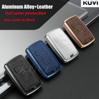 Alloy Leather Car Smart Key Case Full Cover For Land Rover Range Rover Evoque Discovery 5 Sport 2018 2019 Protector Accessories