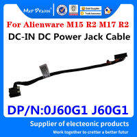 ใหม่ J60G1 EDQ51E DC301015A00สำหรับ Alienware M15 R2 Alienware DQ71แล็ปท็อป DC-IN DC Power Inter แจ็คเคเบิ้ล