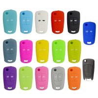 【Wrist watch】 OkeyTech 3 Buttons Soft Silicone Car Cover Fob Vauxhall Vectra Signum Flip Folding Car-stying ！