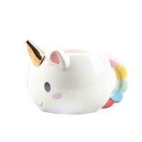 ถ้วยแก้วกาแฟเซรามิค3D รูปการ์ตูน Unicorne 350มล. ถ้วยน้ำชาถ้วยเครื่องดื่มถ้วยชา Unicornio สีน่ารักเด็กผู้หญิงเด็ก