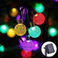 Crystal Balls Solar Light Outdoor Decorative Garland Lamps for Home Garden Decor Romantic Holiday Lights Outdoor Lighting