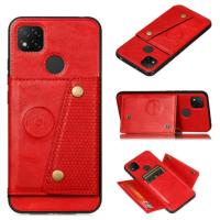 Redmi 9cเคสหลังกระเป๋าสตางค์ที่ใส่การ์ดทำจากหนัง360ป้องกันสำหรับXiaomi Redmi 9c Redmi 9 C 9 9a C9 9i A9เคสแบบพับปิดได้กันกระแทก