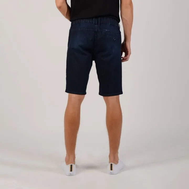 mc-jeans-กางเกงยีนส์ขาสั้นผู้ชาย-กางเกงยีนส์ผู้ชาย-กางเกงยีนส์-กางเกง-แม็ค-แท้-ผู้ชาย-เอวยางยืด-สียีนส์ฟอกเข้ม-ทรงสวย-ใส่สบาย-mcjz045