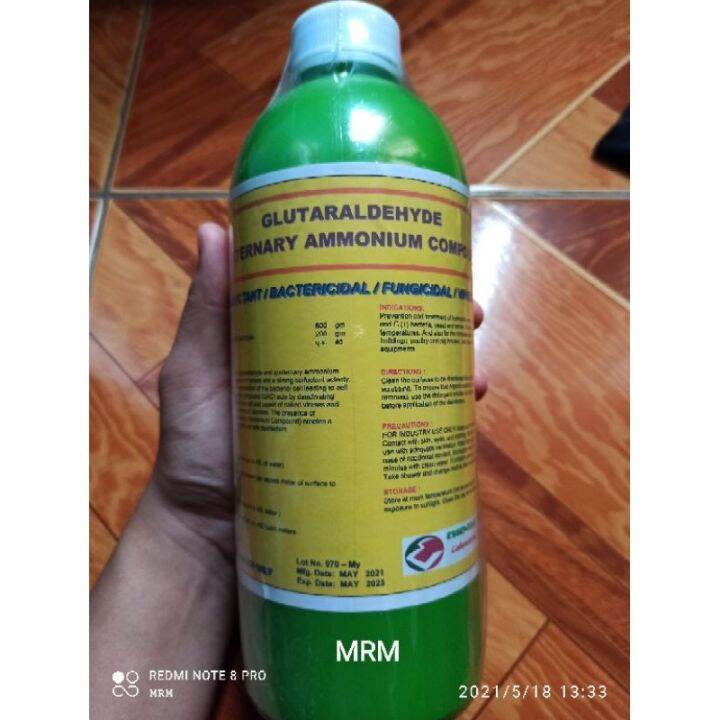 DISINFECTANT FOR POULTRY AND PIG HOUSES (GLUTARALDEHYDE QUATERNARY