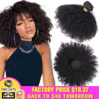 Brazilian Afro Kinky Curly Human Hair Bundles 4b 4c Afro kinky Bulk Human Hair Weave Bundle Deal Hair Extensions Wholesale Yarra Wig  Hair Extensions