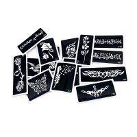 50 Mixed Design Sheets Stencil for Flash Body Paint-Airbrush tattooTemplate Glitter Temporay Tattoo Kit- Free shipping Stickers