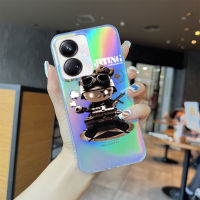 Serpens เคสสำหรับ Realme 10 Pro + 5G 3 3 Pro 5 Pro 7 7 Pro 8 5G ตัวอักษรที่สร้างสรรค์ลายการ์ตูน Kity Cat Snapper Gundam เคสโทรศัพท์สลายเลเซอร์สายรุ้งสุดเท่ใสขอบบางเฉียบ TPU นุ่มเคสกันกระแทกมีสีสันในตัวในฝาครอบเคสบัตรเลเซอร์