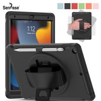 Kids Safe Shockproof PC TPU Combo Hand Strap Stand Cover For Apple iPad 10.2 2019 2020 2021 7th 8th 9th Gen A2197 A2602 Case