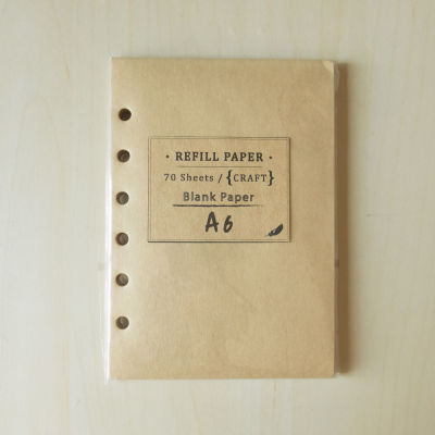 HILMYNA Refill paper A6 : กระดาษรีฟิลล์ขนาด A6 *ใช้กับสมุดของHILMYNAเท่านั้น