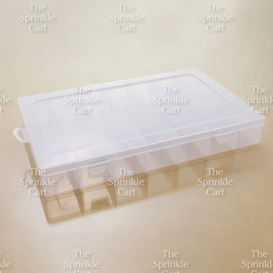 COD】 Piping Tip Nozzle Organizer Case LARGE Accessories Transparent Plastic  Storage Box TCC