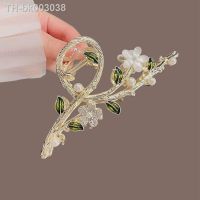 ▥☢ New Korean Eye Stone Flower Grasp Clip Large Exquisite Back of The Head Shark Clip Hair Grasp Hair Clip Hair Accessories Female