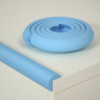 1Pcs Light Blue Edge   Corner Guards2M Baby Safety Children Protection Furniture Angle Child Safety Table Protector Tape